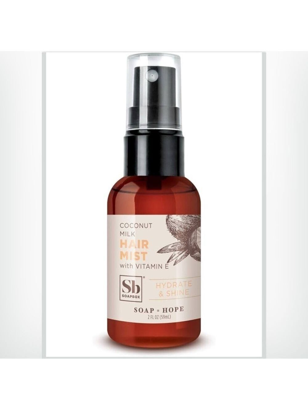 Soapbox Coconut Milk Hair Mist With Vitamin E
